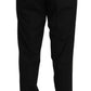 Dolce & Gabbana Black Wool Stretch Dress Trousers Pants