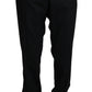 Dolce & Gabbana Black Wool Stretch Dress Trousers Pants