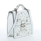 SUSU The Hollywood White Leather Backpack Handbag