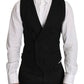 Dolce & Gabbana Gray Wool Double Breasted Waistcoat Vest