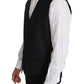 Dolce & Gabbana Gray Wool Silk Waistcoat Vest