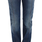 Cavalli Blue Wash Cotton Stretch Boot Cut Jeans