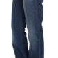 Cavalli Blue Wash Cotton Stretch Boot Cut Jeans