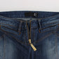 Cavalli Blue Wash Cotton Stretch Boot Cut Jeans