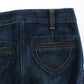 Cavalli Blue Cotton Stretch Low Waist Jeans