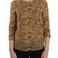 Dolce & Gabbana Multicolor Mosaic Print Silk Blouse T-shirt