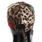 Dolce & Gabbana Brown Leopard Sequin Sicily Applique Baseball Hat