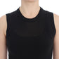 Dolce & Gabbana Black Sleeveless Crewneck Vest Pullover