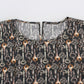 Dolce & Gabbana Gray Bronze Key Print Silk Blouse Shirt