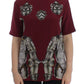 Dolce & Gabbana Red Knight Print Silk Shirt