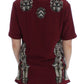 Dolce & Gabbana Red Knight Print Silk Shirt