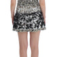 Dolce & Gabbana Silver Crystal Sequin Handmade Dress