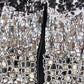 Dolce & Gabbana Silver Crystal Sequin Handmade Dress