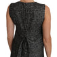 Dolce & Gabbana Gray Tulip Embroidered A-Line Shift Dress