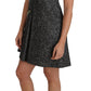 Dolce & Gabbana Gray Tulip Embroidered A-Line Shift Dress