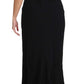 Dolce & Gabbana Black Stretch Fit Flare Gown Maxi