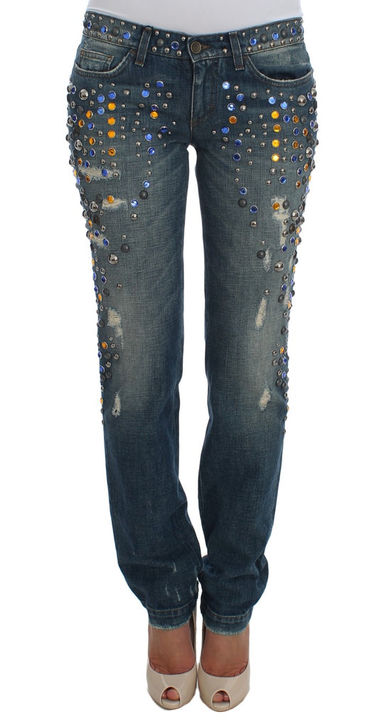 Dolce & Gabbana Enchanted Sicily Crystal Embellished Jeans