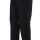 Dolce & Gabbana Black Cotton Stretch Torero Capris Pants