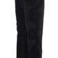 Dolce & Gabbana Black Cotton Stretch Torero Capris Pants