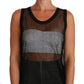 Dolce & Gabbana Black Mesh Transparent Blouse T-shirt