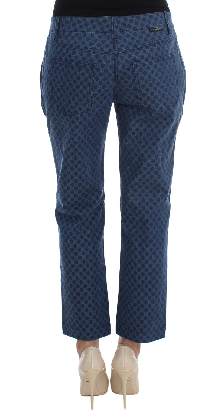 Dolce & Gabbana Polka Dotted Stretch Capri Jeans