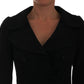 Dolce & Gabbana Black Short Croped Jacket Blazer