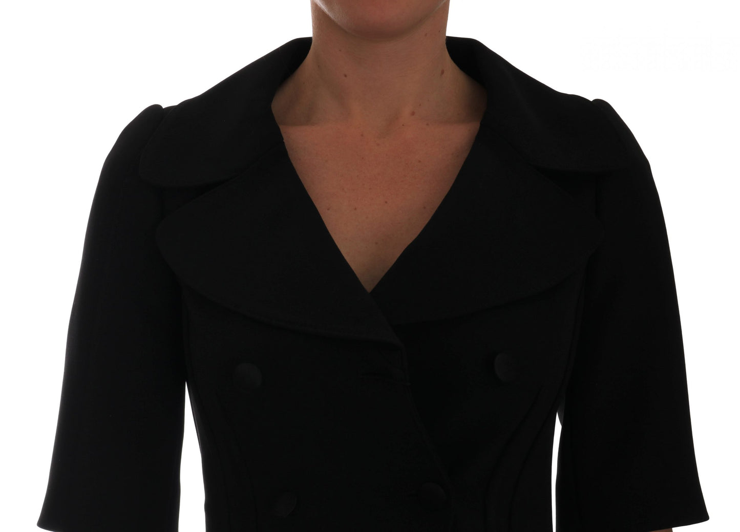 Dolce & Gabbana Black Short Croped Jacket Blazer