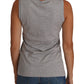 Dolce & Gabbana Gray and white Cami Tank Gray LOVE Cotton Top