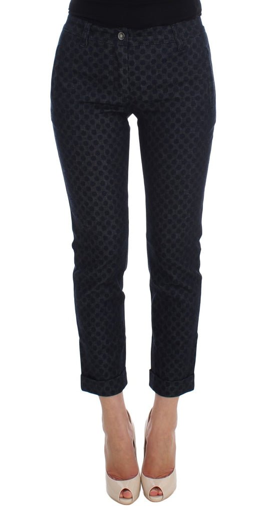 Dolce & Gabbana Polka Dotted Slim Capris Jeans