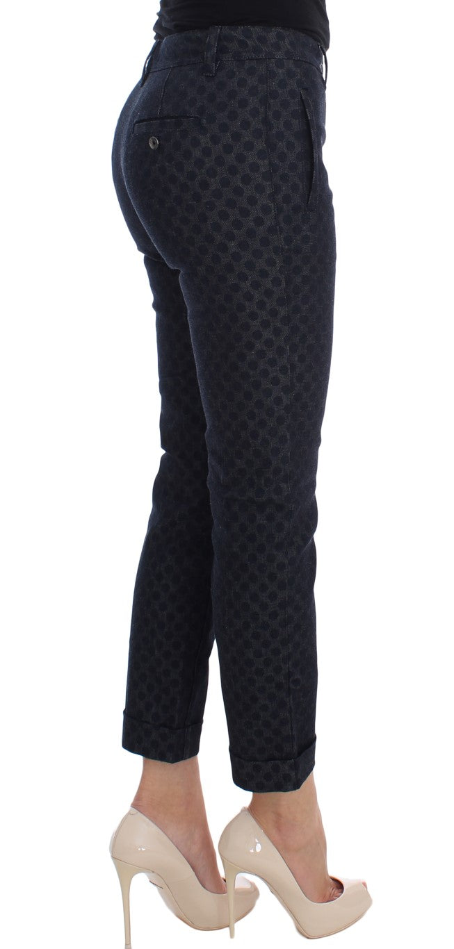 Dolce & Gabbana Polka Dotted Slim Capris Jeans