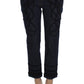 Dolce & Gabbana Blue Black Embroidery CAPRI Torero Jeans