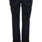 Dolce & Gabbana Blue Black Embroidery CAPRI Torero Jeans