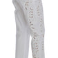 Dolce & Gabbana White Floral Cutout Dress Sicily Pants