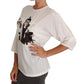 Dolce & Gabbana White Silk #dgfamily Blouse T-shirt