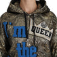 Dolce & Gabbana Im The Queen Jaquard Gold Sweatshirt  Hoodie