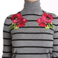 Dolce & Gabbana Gray Cashmere Silk Turtleneck Sweater