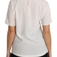 Dolce & Gabbana White Silk Stretch #dgfamily T-shirt