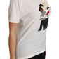 Dolce & Gabbana White Silk Stretch #dgfamily T-shirt