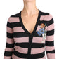 Dolce & Gabbana Elegant Floral Embroidered Cashmere Cardigan