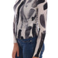 Dolce & Gabbana Cardigan Lightweight Silk Paint Stroke Sweater