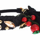 Dolce & Gabbana Diadem Headband Tiara Berry Fruit Crystal Bow Hair