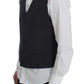 Dolce & Gabbana Gray Striped Formal Vest