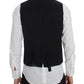 Dolce & Gabbana Gray Striped Formal Vest