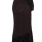 Dolce & Gabbana Purple Floral Lace Ricamo Maxi Dress