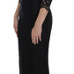 Dolce & Gabbana Black Floral Lace Long Ball Maxi Dress