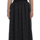 Dolce & Gabbana Black Gray Sheath Gown Full Length Dress