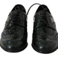 Dolce & Gabbana Green Leather Broque Oxford Wingtip Shoes