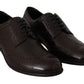 Dolce & Gabbana Brown Leather Broques Oxford Wingtip Shoes