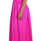 Dolce & Gabbana Pink Silk Long Sheath Ball Gown Dress