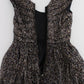 Dolce & Gabbana Dark Silk Shift Gown Full Length Dress